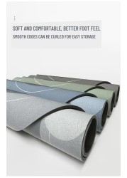 سجادة حمام Mei Homecenter Diatom Mud المضادة للانزلاق بتصميم مطبوع أنيق وفائق الامتصاص مع مادة ناعمة، رمادي فاتح (50 × 80 سم)