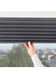 Block-Out Pleated Blind Dark Grey 100X190cm