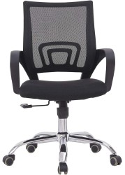 Sulsha Furniture Premium Office Chair Ergonomic Designed Desk Chair Super Comfortable Mid Back Adjustable Wide Seat Mesh Chair Black