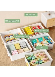 COZY NEST Multi-Layer Plasti Drawer Storage Cabinet Clothes Organizer Rolling Toy Box With Wheels For Kitchen Container Box,Bath,Living Room,Office
