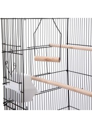 Egardenkart® Open Play Top Bird cage with Rolling Stand for Cockatiel Sun Conure Parakeet (Black)