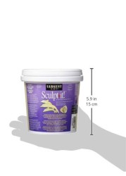 Sargent Art 2Pound White SculptIt Resealable Tub NonToxic Little or No Shrinkage Air Dry Easy Storage