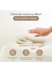 Comforto Classic, white with golden piping, 60*40*13Memory Foam Pillow, Orthopedic Pillow