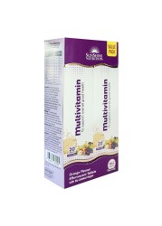 Sunshine Nutrition Multivitamin Orange Flavour White 20 Tablets Pack of 2