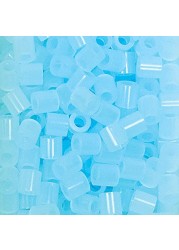 Perler Beads Fuse Beads for Crafts 1000pcs Clear Blue Small