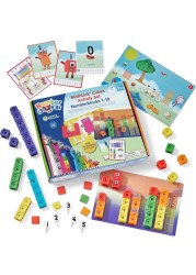 Learning Resources LSP0949-UK MathLink Cubes Numberblocks 1-10 Activity Set, Early Years Maths Learning, Build, Learn &amp; Play in The Classroom &amp; at Home.