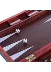 ULTIMAX Backgammon Set, Classic Board Game with Leather Case, Folding Board, Gift Package, Portable Travel Strategy Backgammon Game Set for Adults, Kids
