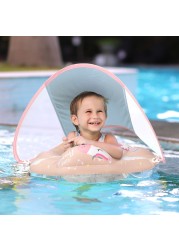 Swimbobo-Baby Swimming Float W/Sun Protection Canopy-Unicorn