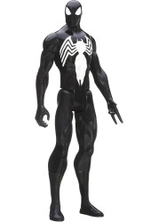 مجسم Spider-Man من سلسلة Titan Hero Series Marvel Ultimate Spider-Man Black Suit Spider-Man - 12 بوصة"
