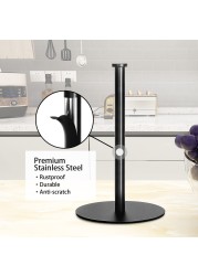 Paper Towel Holder Countertop OBODING Black Kitchen Paper Towel Holder Stand for Kitchen and Bathroom Organization and Storage Paper Towel Holders for Standard and Large Size Rolls Black