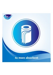 Fine Kitchen Tissue Roll Super Towel Pro 60 Sheets X 3 Ply 2 Rolls