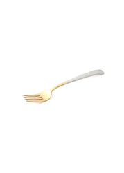 LIFE SMILE - 12pcs Cutlery Set, 18/10 Stainless Steel, Flatware Set, 12pcs Dinner Fork, Gold Gradient, for Home Kitchen, Mirror Polished