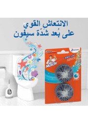 Mr. Muscle 3in1 Marine In-Tank Block Toilet Refresher 50g Pack of 2