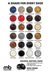 MB Shoe Cream Shoe Polish for Leather Shoes Leather Conditioner for Shoes Shoe Accessories Black 17 oz