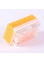 Scalp Scrubbie Loofah Sterilized Cradle Cap Brush 3pk Sterile and Safe 2 in 1 Baby Bath Sponge for Treatment Time Puff Multicolored