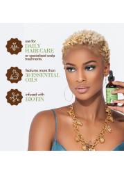Mielle Rosemary Mint Scalp And Hair Strengthening Oil Hair Roots And Eyebrows Nourishment, Hair Growth, And Hairfall Treatment Pure Oil Lab Tested / 2OZ 55ml