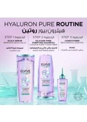L&#39;Oreal Paris Elvive Hyaluron Pure Shampoo 400ml + Elvive Hyaluron Pure Conditioner 360ml