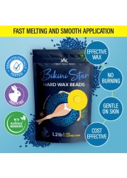Tress WellnessHard wax beads for hair removal For sensitive skin Bikini Star 12lb