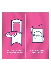 Veet Pure Face Wax Strips White 20 Strips