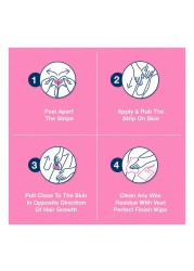 Veet Sensitive Skin Hair Removal Cold Wax Strips 40 PCS