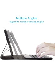 Ntech iPad Mini 4 Keyboard Case 7.9&quot; Ultra Slim Shell Stand Cover With Magnetically Detachable Wireless Bluetooth Keyboard For Apple iPad Mini 4 Black