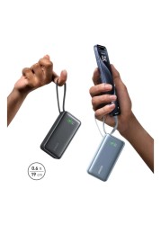 Anker Nano Power Bank With USB-C Cable Black 20000mAh 30W