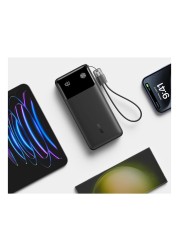 أنكر بي دي بنك طاقة - أسود ، 20000 مللي أمبير في الساعة، 30 واط مع كابل شحن USB-C إلى USB-C