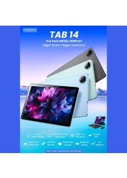 تابلت Oteeto TAB 14/11 بوصة/8 ميجابكسل أمامي + كاميرا خلفية 13 ميجابكسل/ذاكرة وصول عشوائي 8 جيجابايت + ذاكرة قراءة فقط 512 جيجابايت/بطارية 8000 مللي أمبير/ساعة/واي فاي 5G/لوحة مفاتيح/غطاء قابل للطي