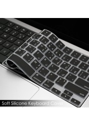 US Version Arabic Keyboard Cover for MacBook Air 15/13.6&quot; 2022,2023 Model A2941/A2681 &amp; MacBook Pro 14&quot; 2023,2022, Model A2442, A2779 M1 &amp; MacBook Pro 16&quot; 2023,2022, Model A2485,A2780 M1, Black