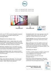 Dell 24 Monitor S2421HN In Plane Switching IPS, Flicker Free Screen With ComFort View, Full HD 1080p 1920 x 1080 at 75 Hz With AMD Free Sync, With Dual HDMI Ports, 3 Sided Ultrathin, Grey