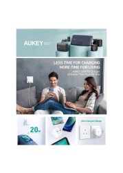 Aukey Wall Charger White 20W