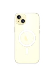 Apple Silicone Case Cover With MagSafe For iPhone 15 Plus Clear
