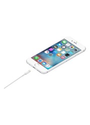 أبل كابل شحن لايتنينج إلى USB لمزامنة البيانات - أبيض، 1 متر