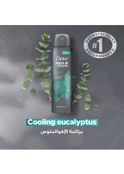 Dove Men+Care Antiperspirant Deodorant Spray, Eucalyptus &amp; Birch, 150ml Pack of 2