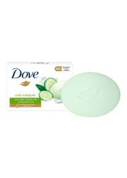 Dove Cool Moisture Moisturising Beauty Cream Soap Bar Cucumber &amp; Green Tea Scent With &frac14; Moisturising Cream 135g