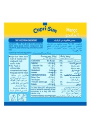 Capri-Sun Fruit Crush 100% Mango Fruit Juice 200ml Pack of 10