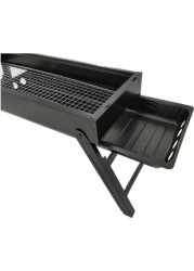 Radiotronics Portable Charcoal Grill, Folding BBQ Grill Multifunction Smokeless for Camping Hiking Picnics Traveling (Large)