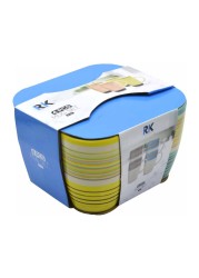 RK Ceramic Mug Set Multicolour 266ml 4 PCS