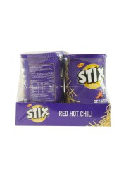 Kitco Stix Red Hot Chili Potato Sticks, 45g Pack of 6