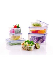 Lock &amp; LockClassic Rectangular Food Container Clear/Blue 800ml