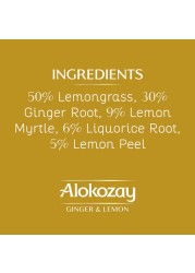 Alokozay Ginger And Lemon 25 Tea Bags