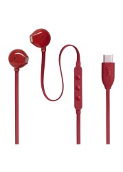 جي بي ال تيون 305C USB-C سماعات أذن سلكية داخل الأذن - أحمر