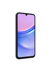 سامسونغ A15 هاتف ثنائي الشريحة، RAM سعة 4 غيغابايت، 128 غيغابايت، يدعم 4G LTE - أسود مزرق
