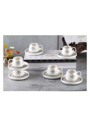 Shallow By S&amp;A Alfi Coffee Cup and Saucer Set 100ml 12 PCS