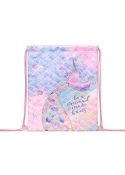 Drawstring Gym Bag Mermaid Pattern String Backpack For Hiking Fitness Travel Creative Design Drawstring Backpack Backpack School Bag S Bag S Backpack Toddler Backpack Mini Backpack Small Backpack Bag