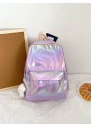 Children s college style large capacity laser backpack is suitable for daily travel travel school