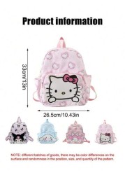 Sanrio Kawaii Backpack Anime Cartoon Figure Outdoor Travel Storage Bag Cute Shoulder Bag There May Be Slight Differences In Design And Color Between Different Batches Some Parts May Be Random Bag Cinn