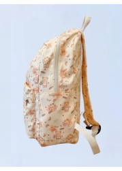 Classic Bear Pattern Backpack All Match Fashion Casual Versatile High Capacity Portable Travel Bag Suitable For Any Occasion