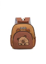 1pc Back To School Backpack Fashionable And Casual Backpack Cute Cartoon Capybara Large Capacity Backpack Suitable For Daily School Very Suitable For Campus Class Photo Taking Birthday Gifts Suitable