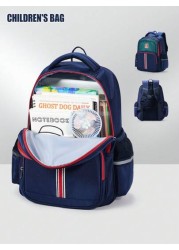Primary School Bag Children s Cartoon Backpack With Adjustable Strap 16 12 5inch Large Capacity Backpack With Pockets And Compartments Fashionable And Versatile Classic Retro School Bag For Travel Sto